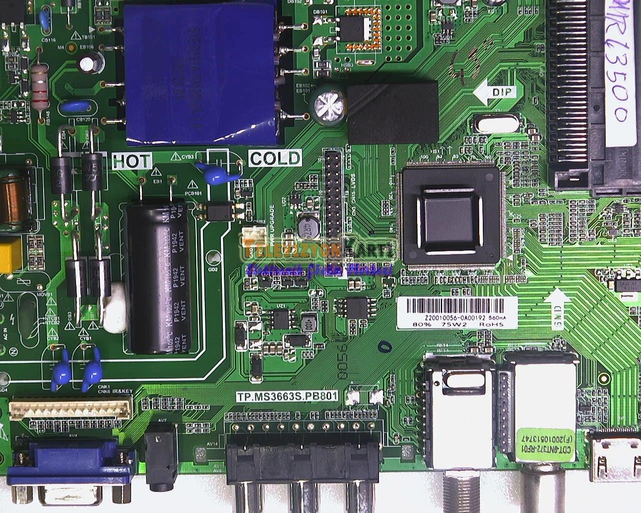 TP.MS3663S.PB801,MORİO MR43500,Main Board