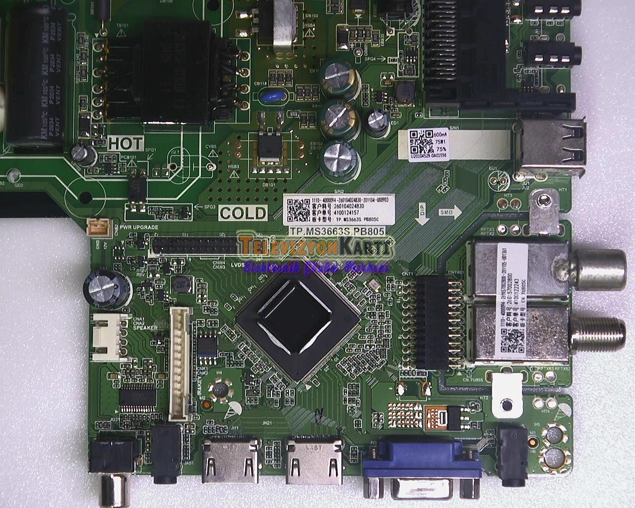 TP.MS3663S.PB805, SABA SB42200,Main Board