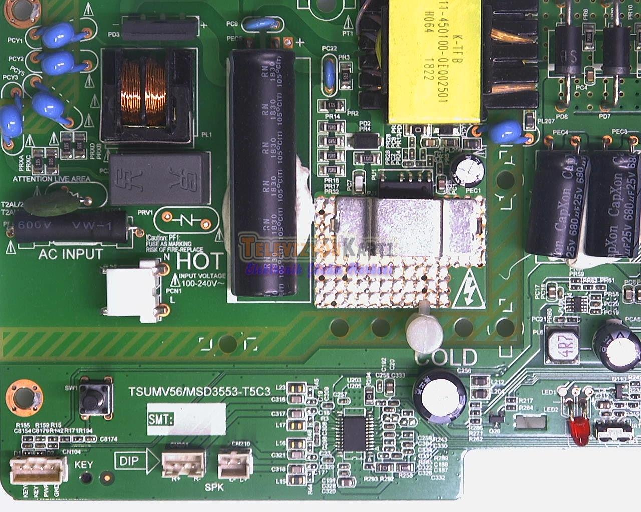 TSUMV56/MSD3553-T5C3,Philips 32BDL4012N/62,Main Board