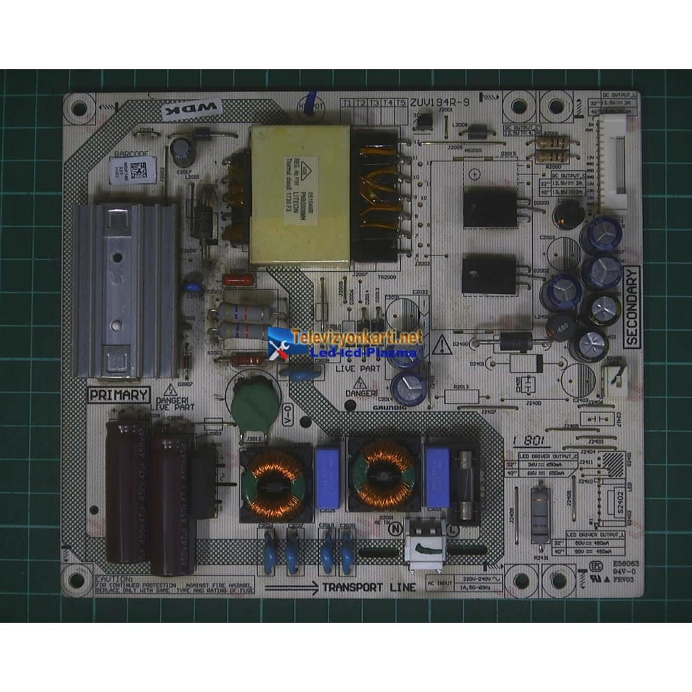 WDK140 ZUV194R-9 Arçelik A40L 6760 Power Board