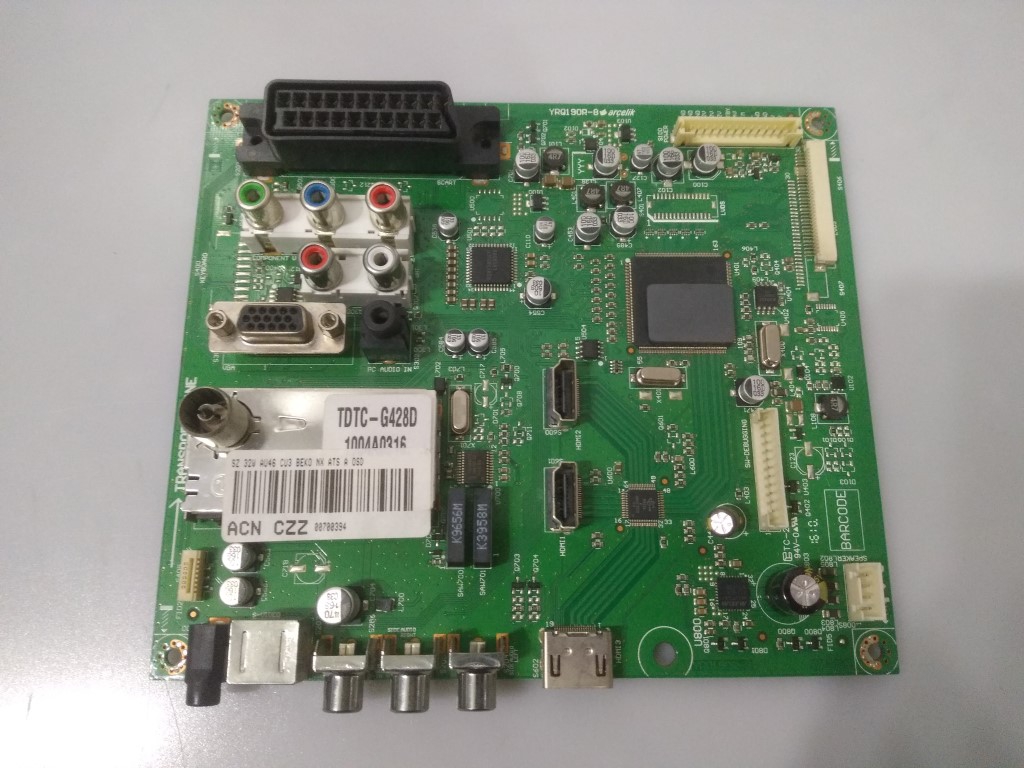 YRQ190R-8, ACN CZZ, ARÇELİK TV 82-203 3HD Lcd Tv Anakart 